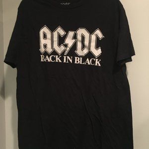 Black ACDC Band Tee